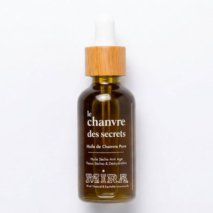 Daudzfunkcionāla sejas un matu eļļa, mīkstinoša ar Anti-aging īpašībām- Le Chanvre des Secrets - Tīra kaņepju sausā eļļa  50 ml