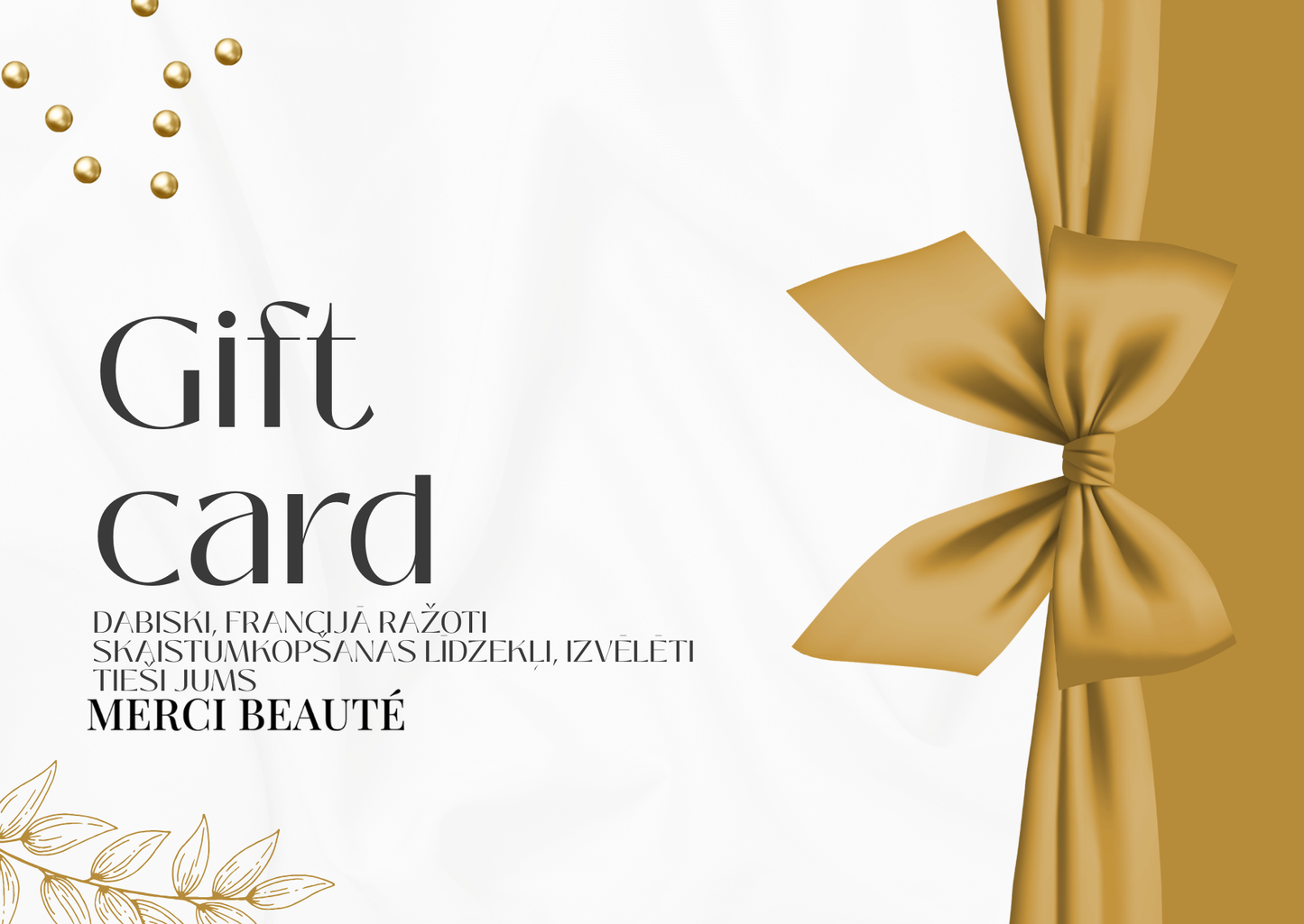 MERCI BEAUTÉ gift card