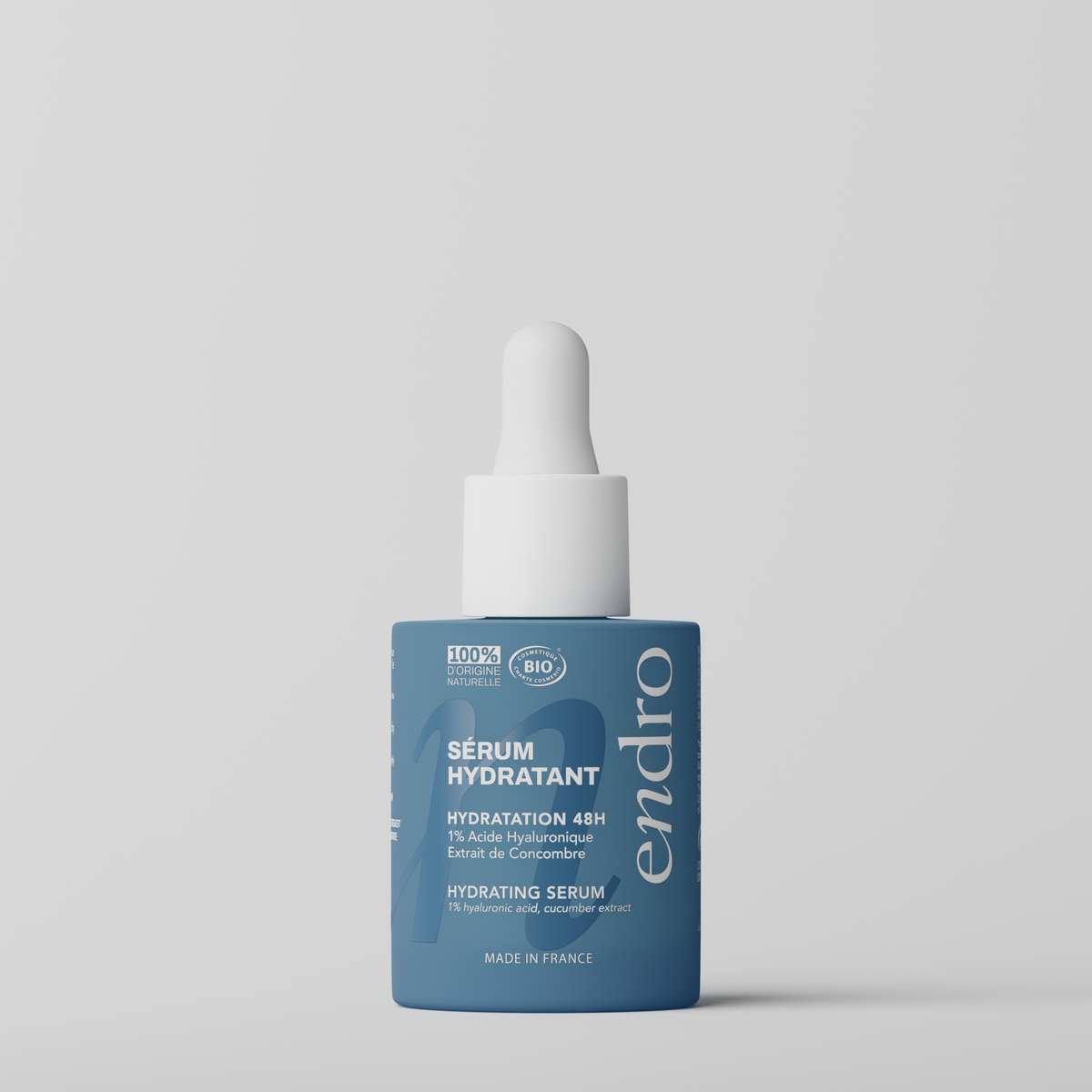 Endro Hydrating Serum on white background